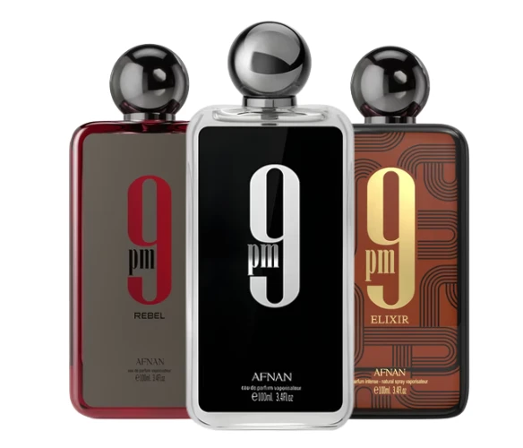 Decant/Sample Afnan 9 Pm Pack(Rebel, 9 Pm & Elixir) For Men And Women 10mlX3