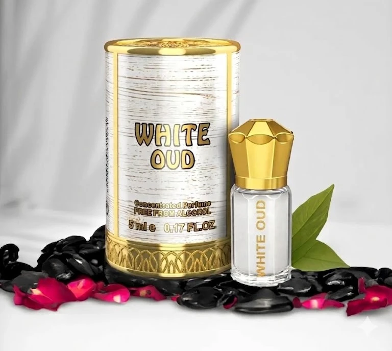 Ajmal White Oud For Men And Women Concentrated Perfume Attar 5ml