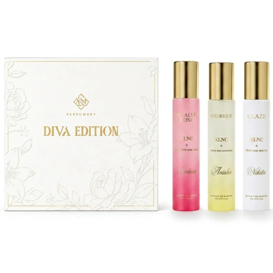XLNC Diva Edition (Glaze , Fleurique , Metallic Rose ) 20mlX3