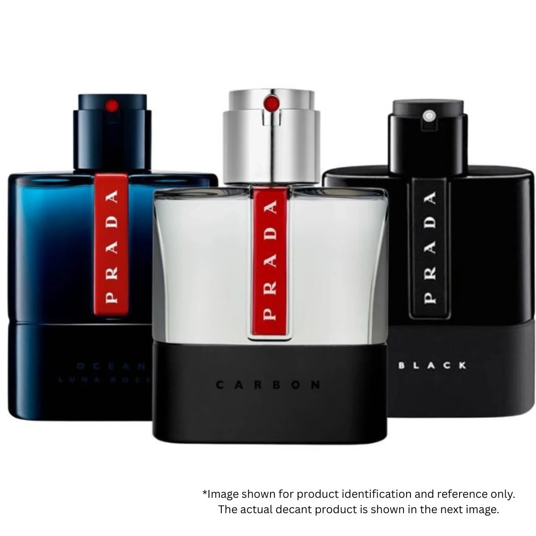 Decant/Sample Prada Luna Rossa Pack ( Ocean EDP, Carbon EDT and Black EDP ) 10mlX3
